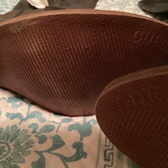 Guess Leather Boots Sz 7 Super Soft Leather Never Worn - Picture 6 of 7